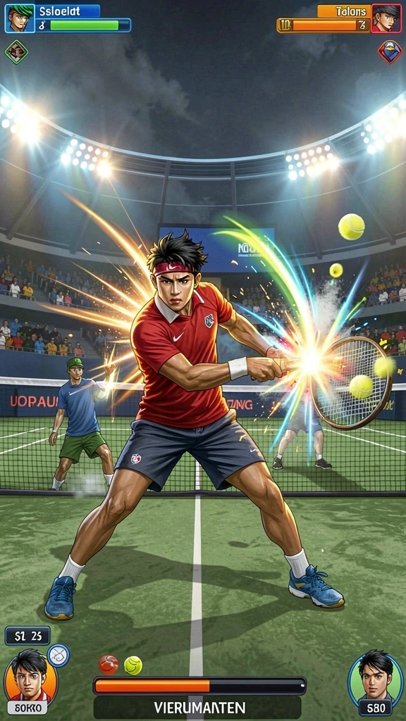 Screenshot menunjukkan level seru dalam game ADAM77.