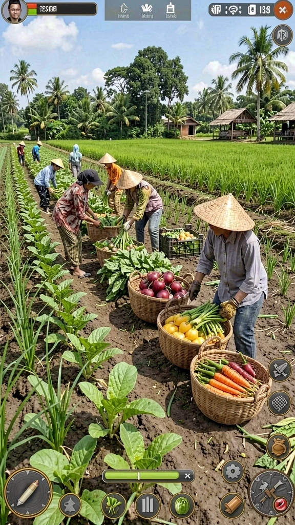 Tampilan awal permainan AGENHOKI yang menarik.