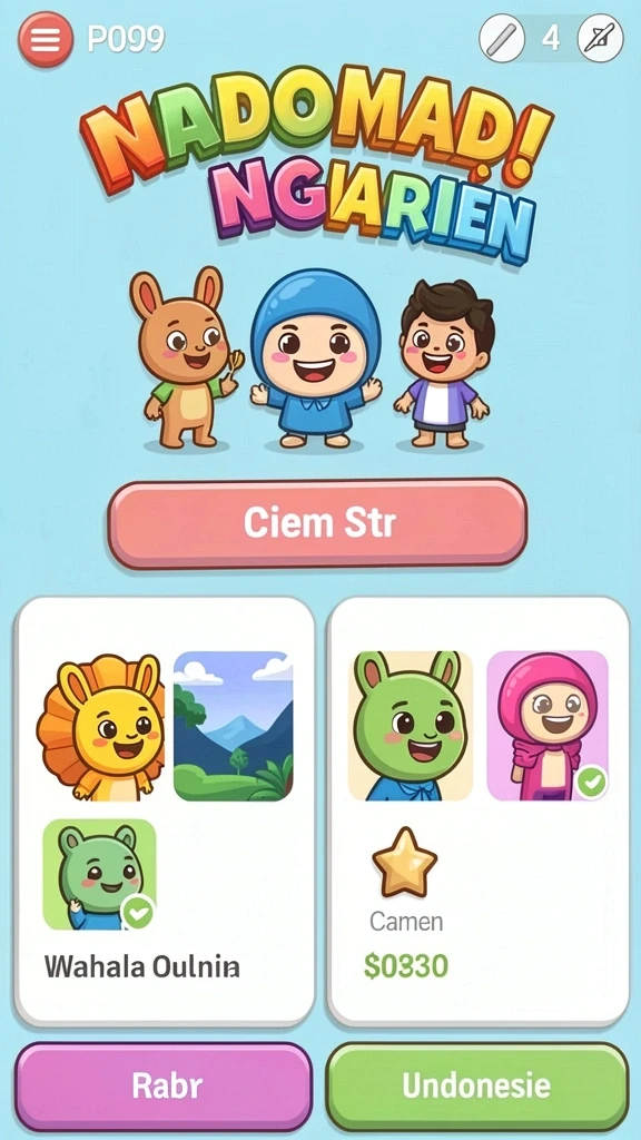 Karakter unik yang dapat dipilih dalam game.