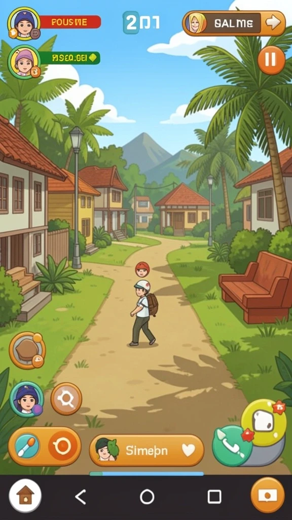 Momen kompetisi seru dalam mode multiplayer.