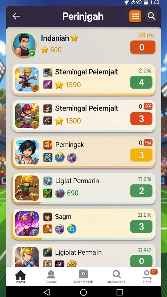 Tangkapan momen seru saat bermain di level yang menantang.