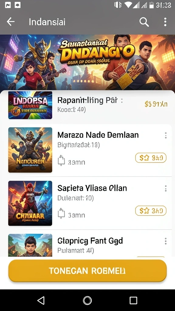 Tampilan antarmuka yang user-friendly dan menarik.