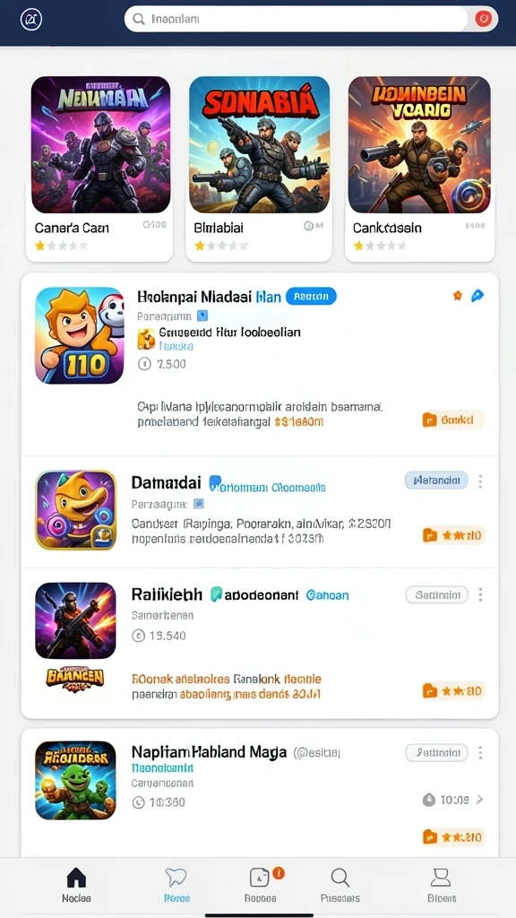 Tampilan awal game D200M yang memukau.