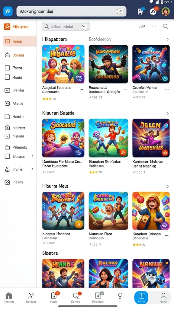 Tangkapan layar menunjukkan mode multiplayer yang seru dan interaktif.