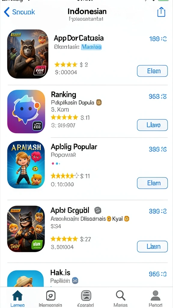 Pengguna sedang berkompetisi di mode multiplayer.