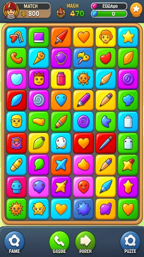 Screenshot permainan yang menampilkan berbagai level seru.