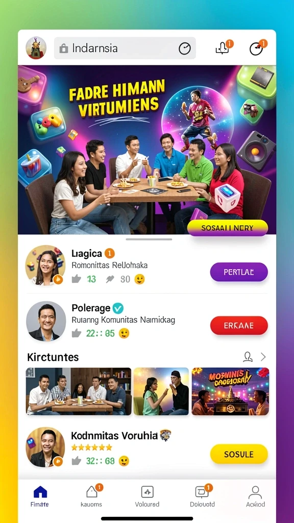 Tampilan awal yang memukau dan intuitif.