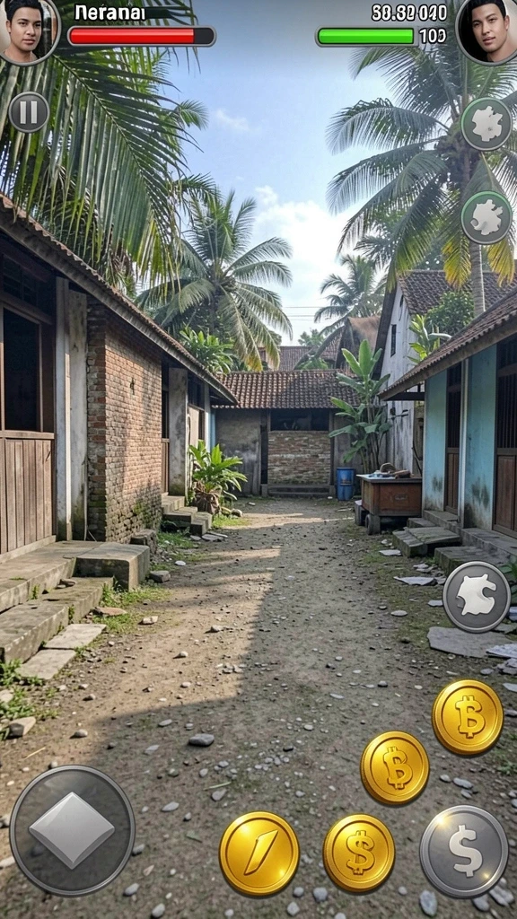 Fitur multiplayer yang memungkinkan bermain dengan teman.