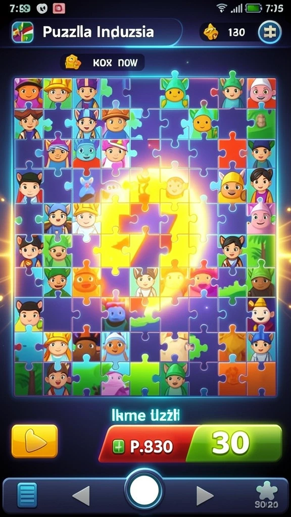 Screenshot menunjukkan grafis luar biasa di level pertama.