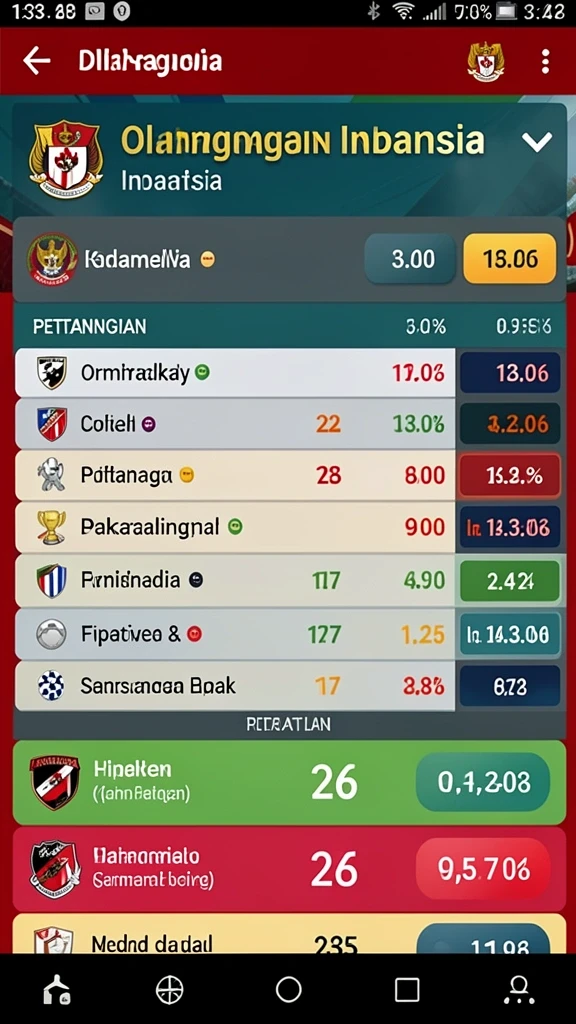 Screenshot menunjukkan leaderboard dengan pencapaian pemain.