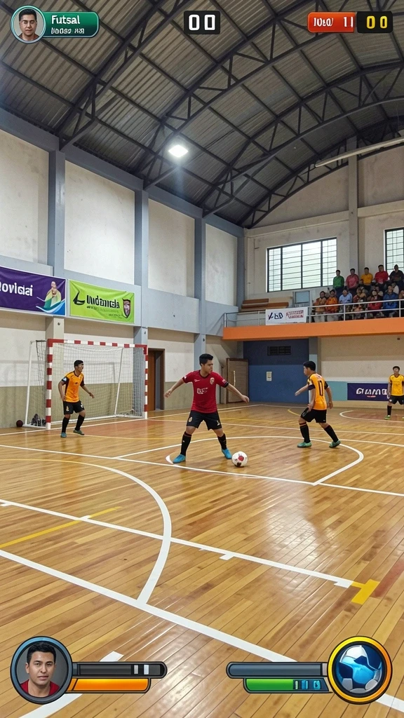 Tampilan antarmuka permainan yang menarik dan sederhana.
