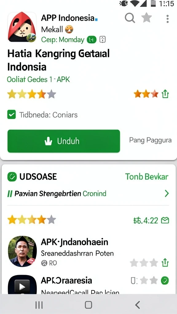 Tampilan antarmuka permainan yang menarik dan user-friendly.