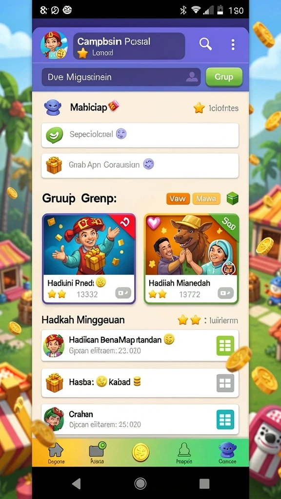 Tampilan awal yang user-friendly dan menarik.