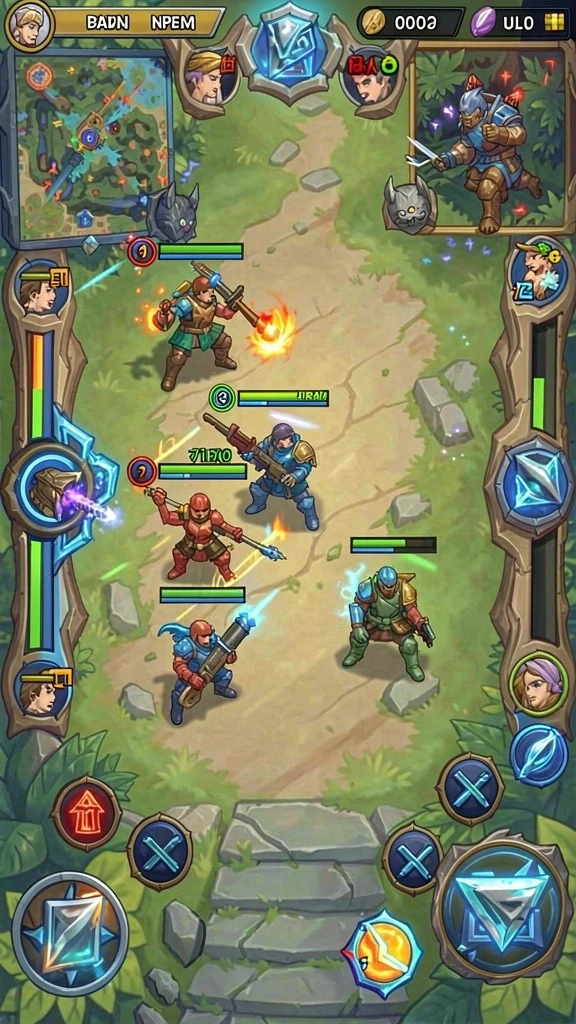 Berinteraksi dengan pemain lain dalam game T9999.