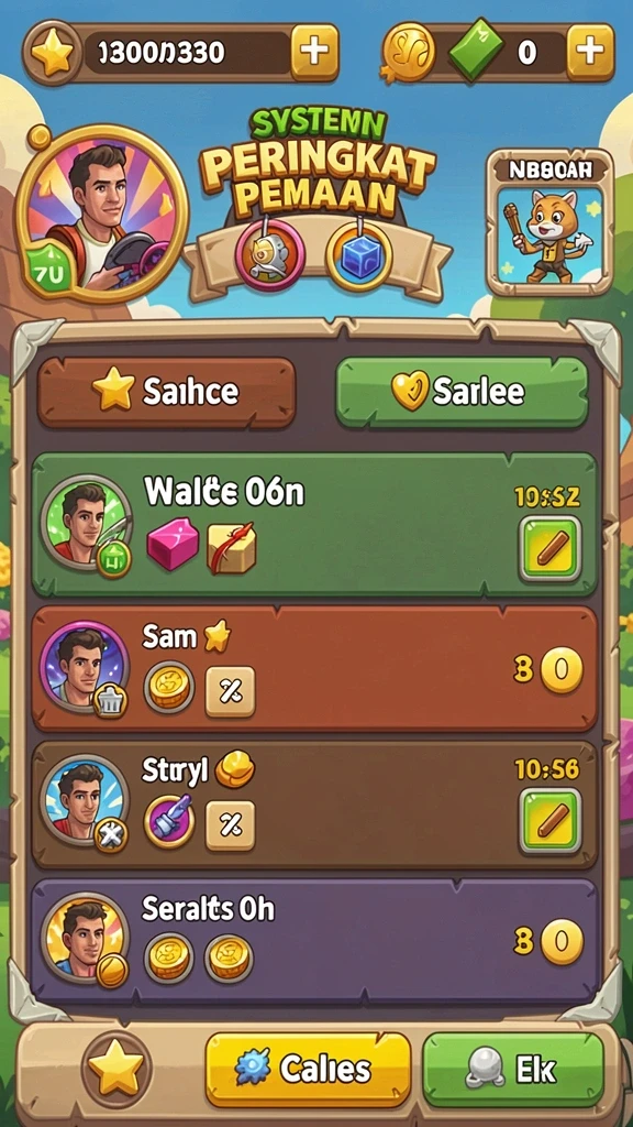 Tampilan grafis yang mengesankan di dunia game.