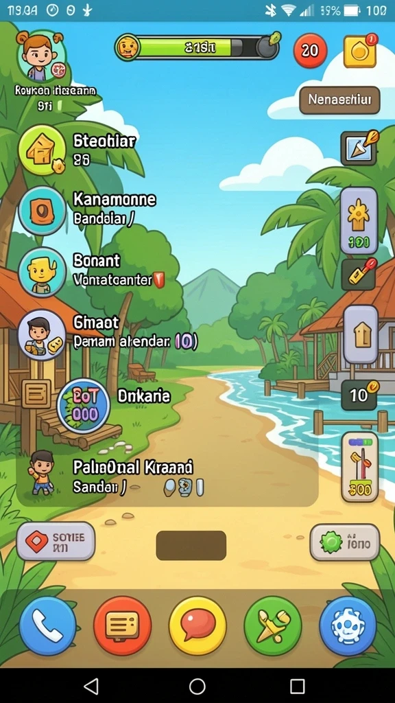 Level permainan yang beragam dan menantang.
