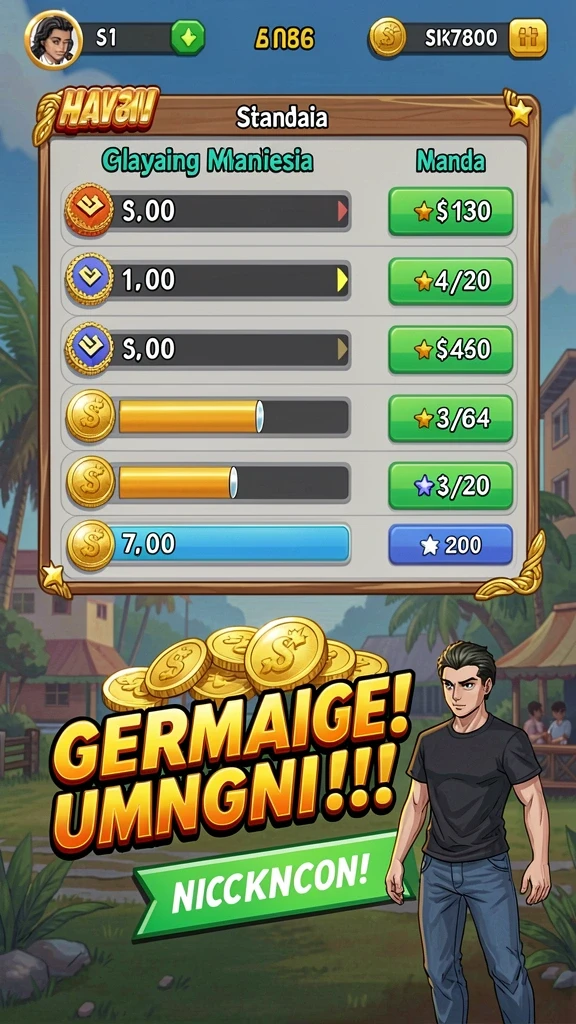 Screenshot menunjukkan tampilan awal aplikasi yang menarik dan user-friendly.