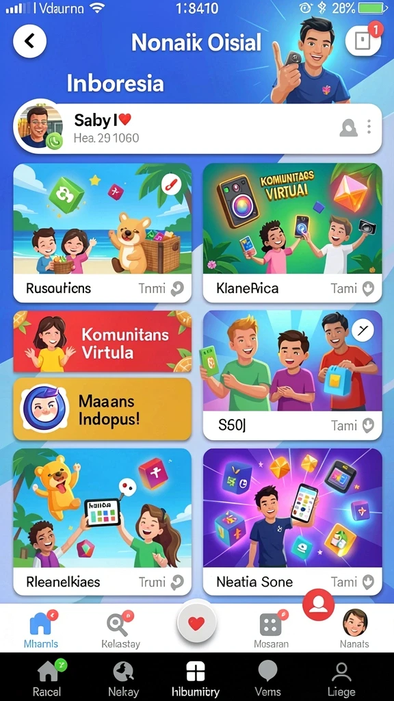 Tampilan utama aplikasi WOW33 yang menarik dan user-friendly.