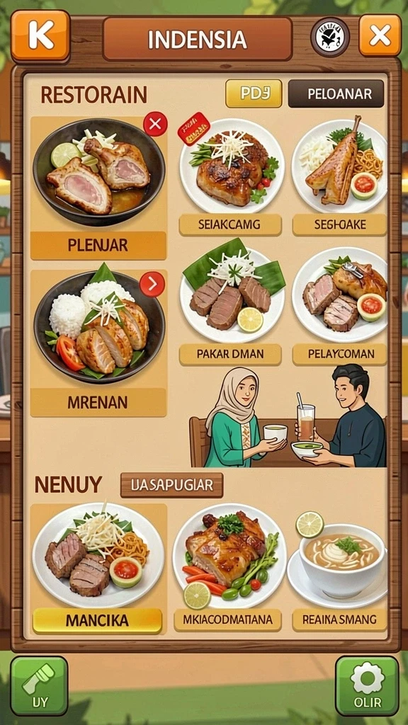 Tampilan antarmuka YN777 yang user-friendly.